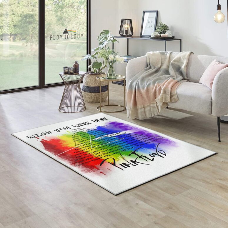 Wish You were here lyric Art Pink Floyd Rug