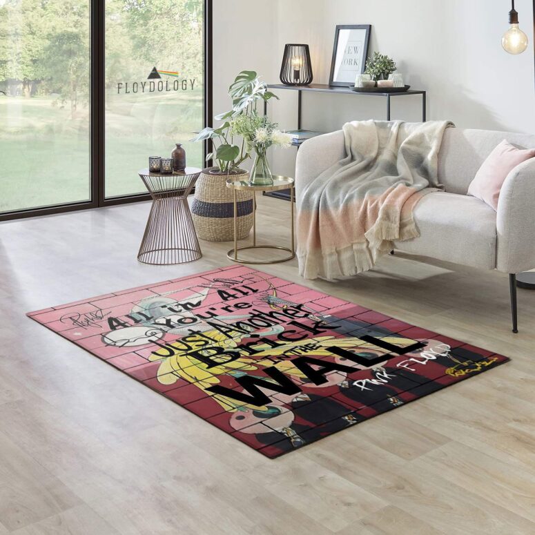 You Are Just Another Brick In The Wall Signature Pink Floyd Rug You Are Just Another Brick In The Wall Signature Pink Floyd Rug