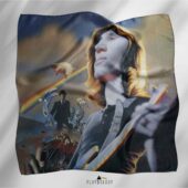 Pink Floyd Roger Waters Drawing Art Poly Scarf