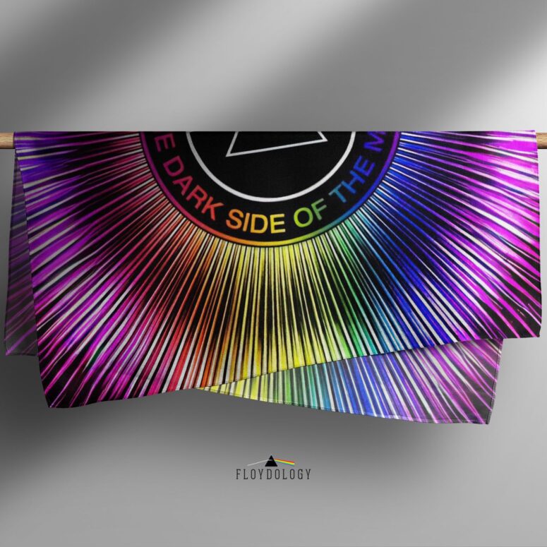 Dark Side Of The Moon RGB Pink Floyd Poly Scarf