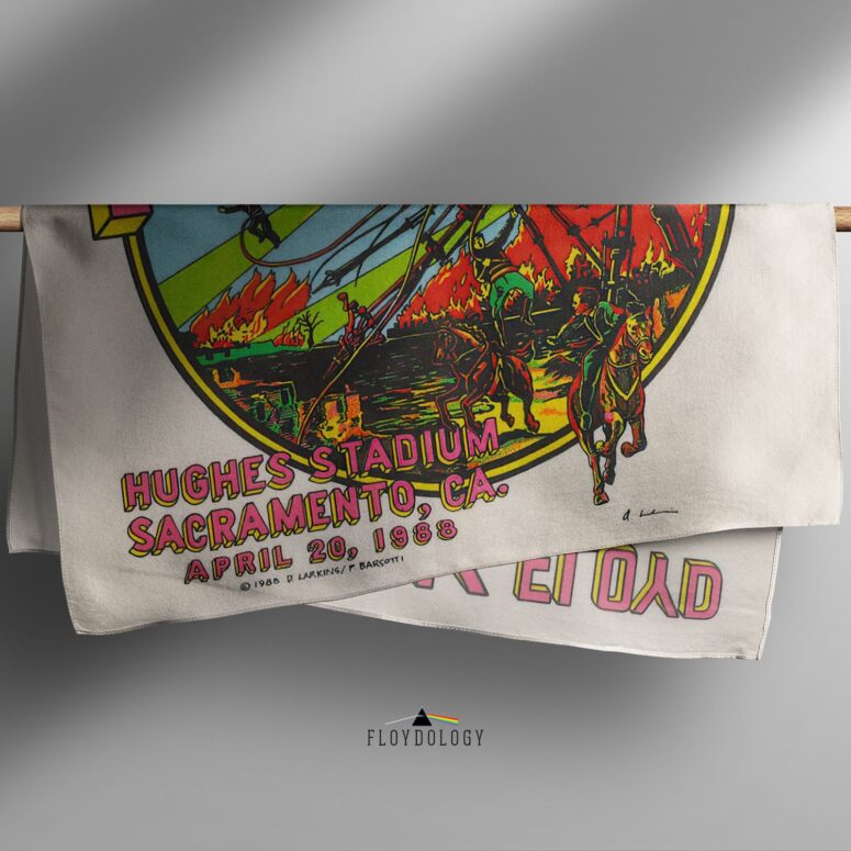 Hughes Stadium Sacramento Concert Pink Floyd Poly Scarf