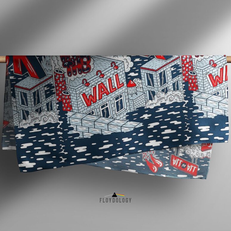 Just Brick In The Wall Pink Floyd Poly Scarf