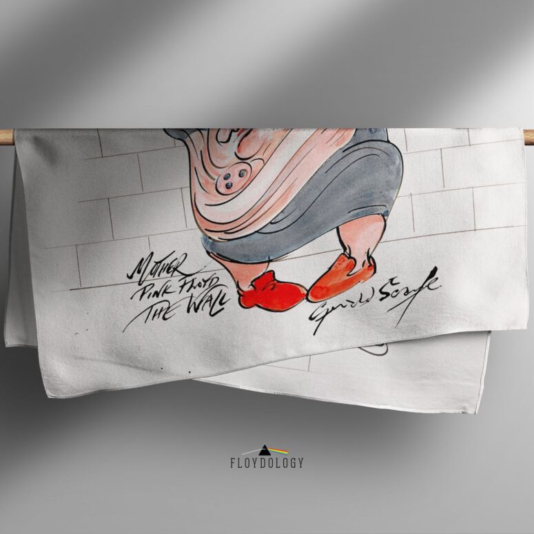 Of course Mamas gonna help build a wall The Mother with Pink Pink Floyd Poly Scarf