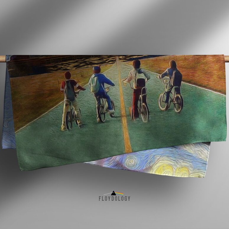 Pigs Can Fly Stranger Things x Animals Pink Floyd Poly Scarf