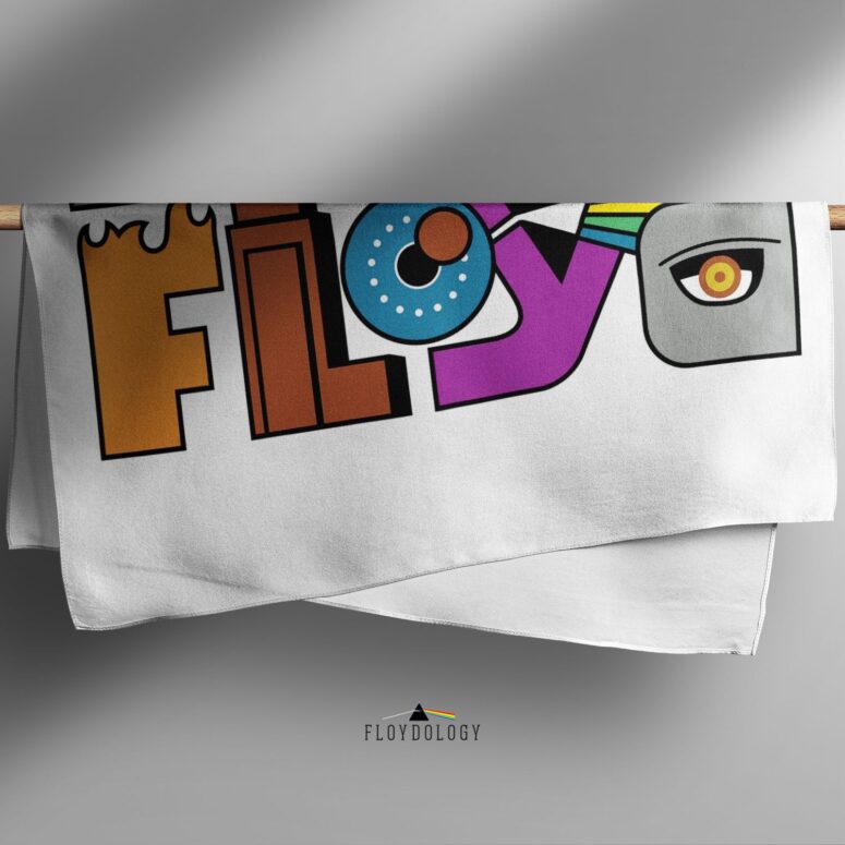 Pink Floyd Album Logo Full Color Poly Scarf