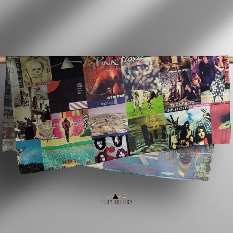 Pink Floyd Albums Collage Poly Scarf Pink Floyd Albums Collage Poly Scarf
