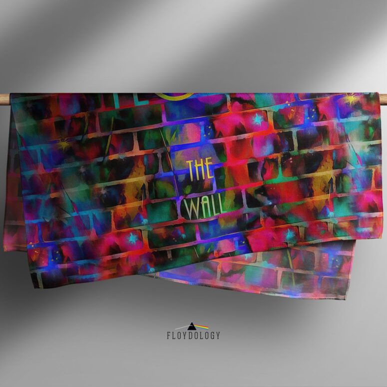 Pink Floyd The Wall Water Painting Poly Scarf