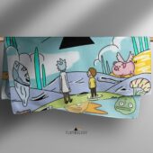 Left2d Backpack Golden Dark Side Of The Moon - OtherBrick