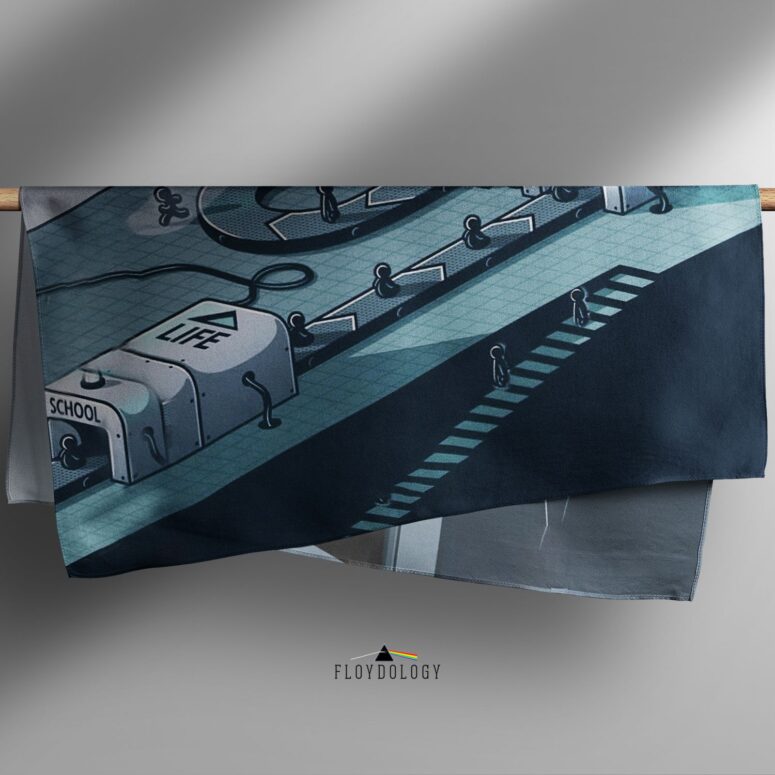 Welcome To The Machine Pink Floyd Poly Scarf Welcome To The Machine Pink Floyd Poly Scarf
