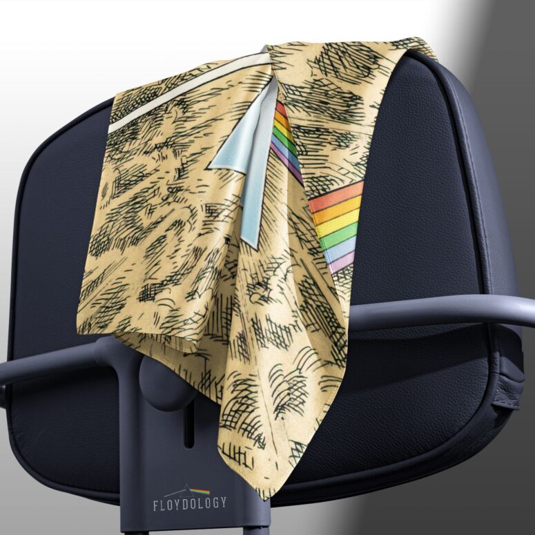 Dark Side Of The Moon Cartoon Style Pink Floyd Poly Scarf Dark Side Of The Moon Cartoon Style Pink Floyd Poly Scarf
