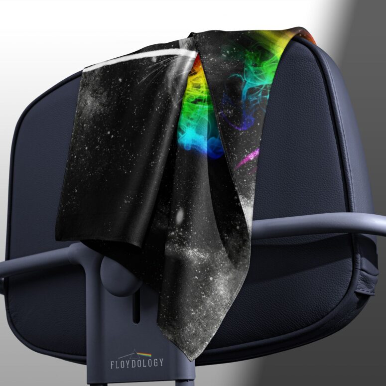 Dark Side Of the Moon in Space Pink Floyd Poly Scarf