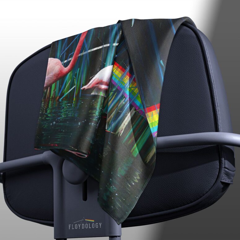 Flamingo DSOTM Pink Floyd Poly Scarf Flamingo DSOTM Pink Floyd Poly Scarf