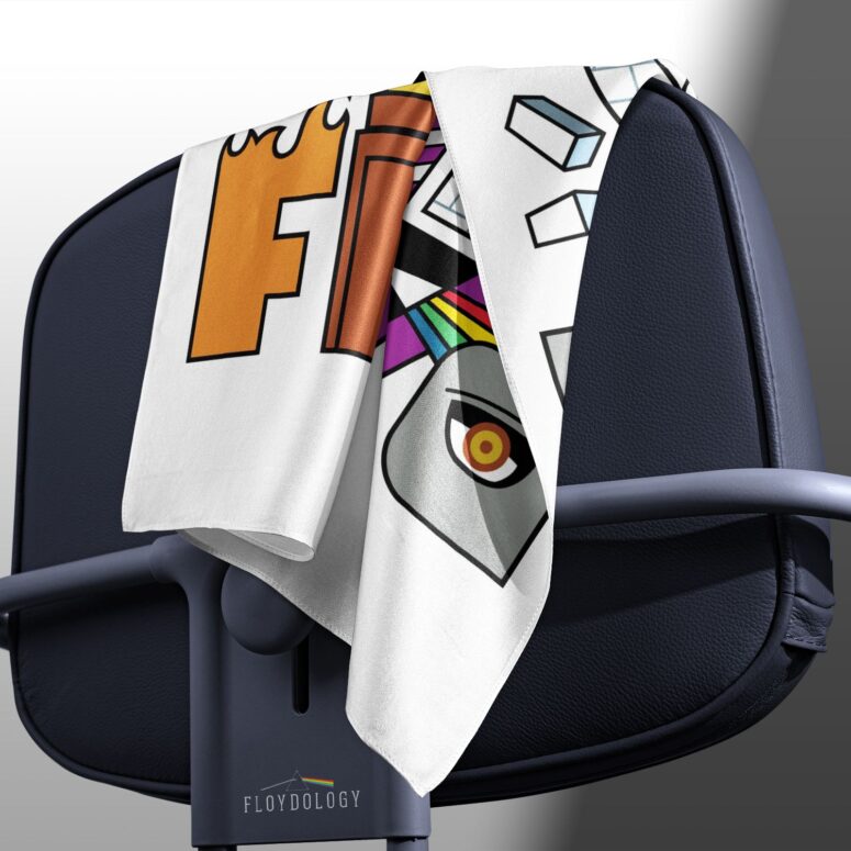 Pink Floyd Album Logo Full Color Poly Scarf