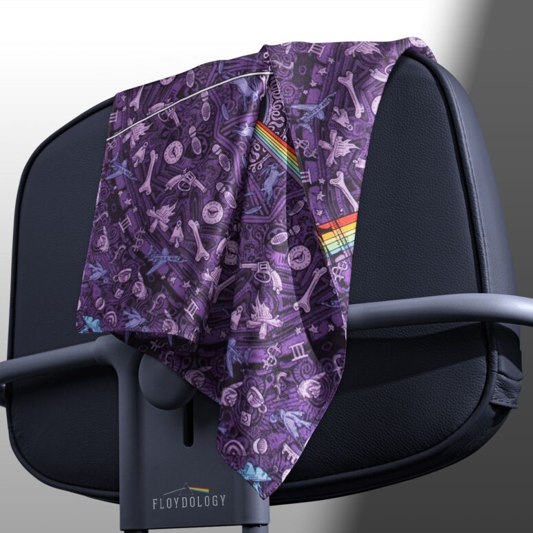 Pink Floyd Dark Side of the Moon Album Psychedelic Poly Scarf Pink Floyd Dark Side of the Moon Album Psychedelic Poly Scarf