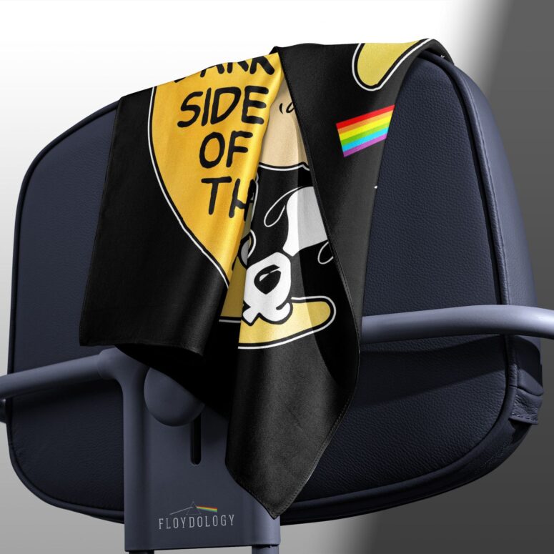 Snoopy I love the dark Side Of the Moon Pink Floyd Poly Scarf Snoopy I love the dark Side Of the Moon Pink Floyd Poly Scarf