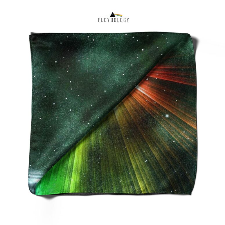Dark Side Of Moon Galaxy Green Pink Floyd Poly Scarf
