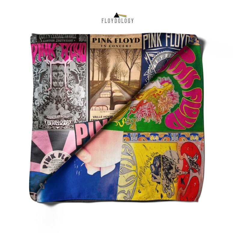 Pink Floyd Vintage Rock Concert Poly Scarf