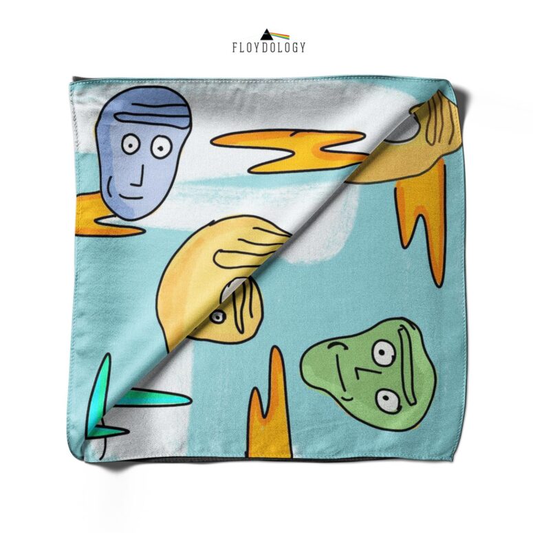 Rick and Morty Looking to DSOTM Pink Floyd Poly Scarf Rick and Morty Looking to DSOTM Pink Floyd Poly Scarf