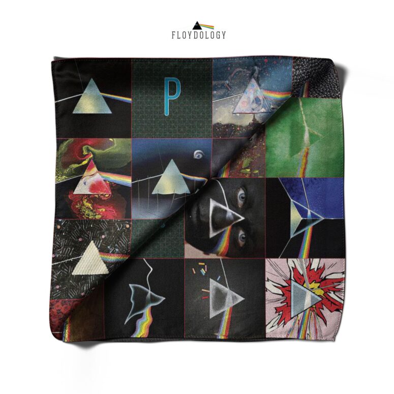 The Dark Side of the Moon 40th Anniversary Blue Pink Floyd Poly Scarf The Dark Side of the Moon 40th Anniversary Blue Pink Floyd Poly Scarf