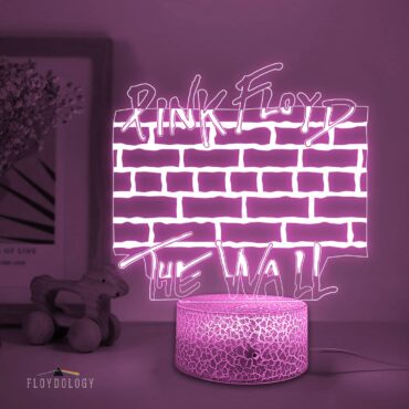 Pink Floyd The Wall Typography Art Night Lamp