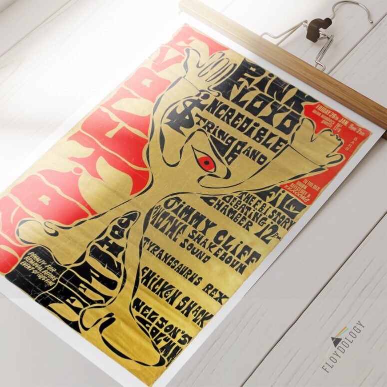 Evolutions Southampton University Concert 1968 Pink Floyd Poster