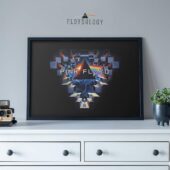 Left2d Backpack Golden Dark Side Of The Moon - OtherBrick
