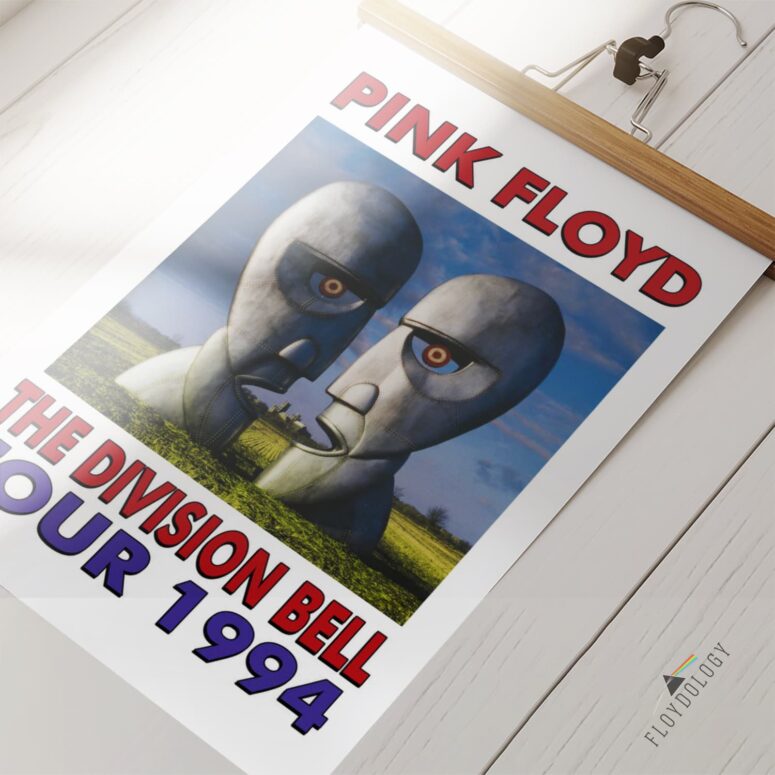 Pink Floyd Division Bell 1994 Tour Vintage Poster Pink Floyd Division Bell 1994 Tour Vintage Poster