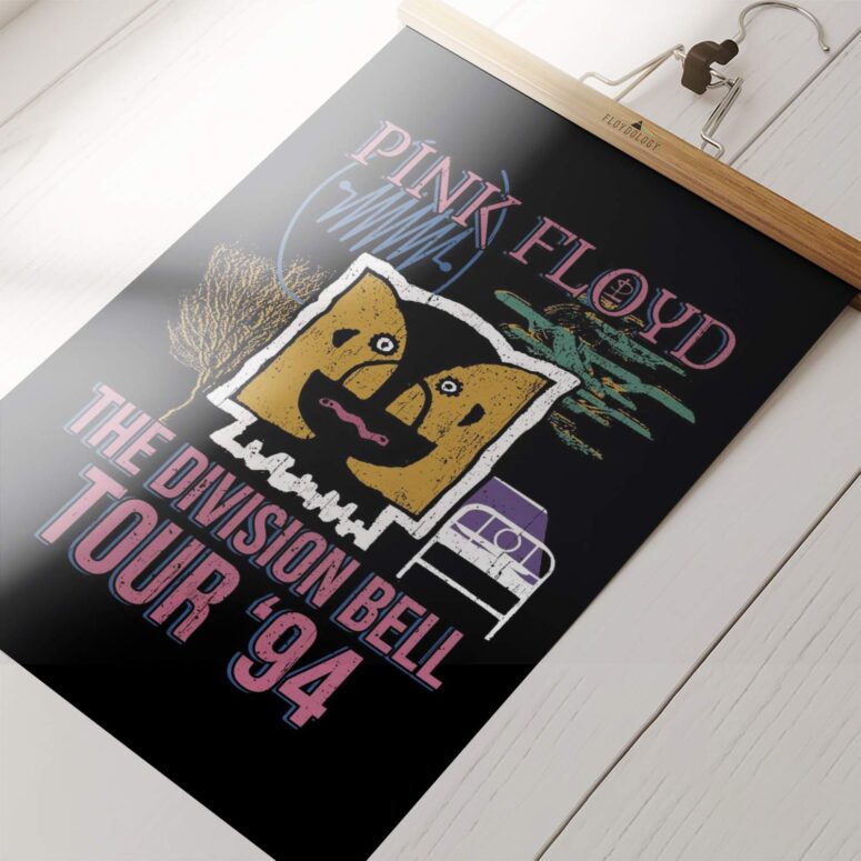 Pink Floyd Division Bell Tour 1994 Vintage Art Set of 2 Posters