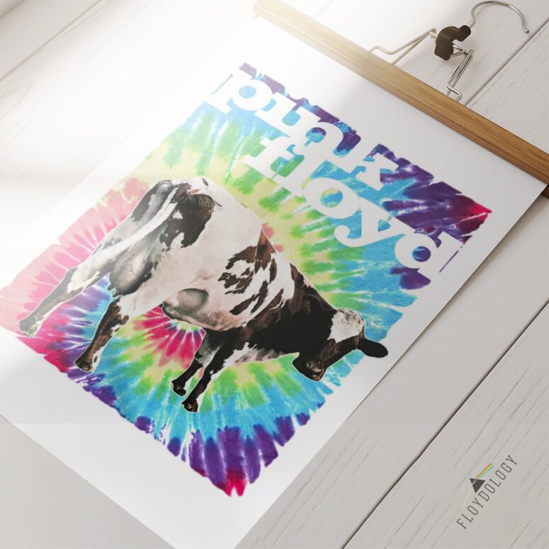 Pink Floyd Fat Old Sun White Dairy Cow Poster Pink Floyd Fat Old Sun White Dairy Cow Poster