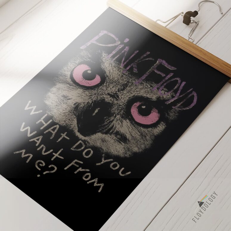 Pink Floyd Owl What Do You Want From Me Poster Pink Floyd Owl What Do You Want From Me Poster