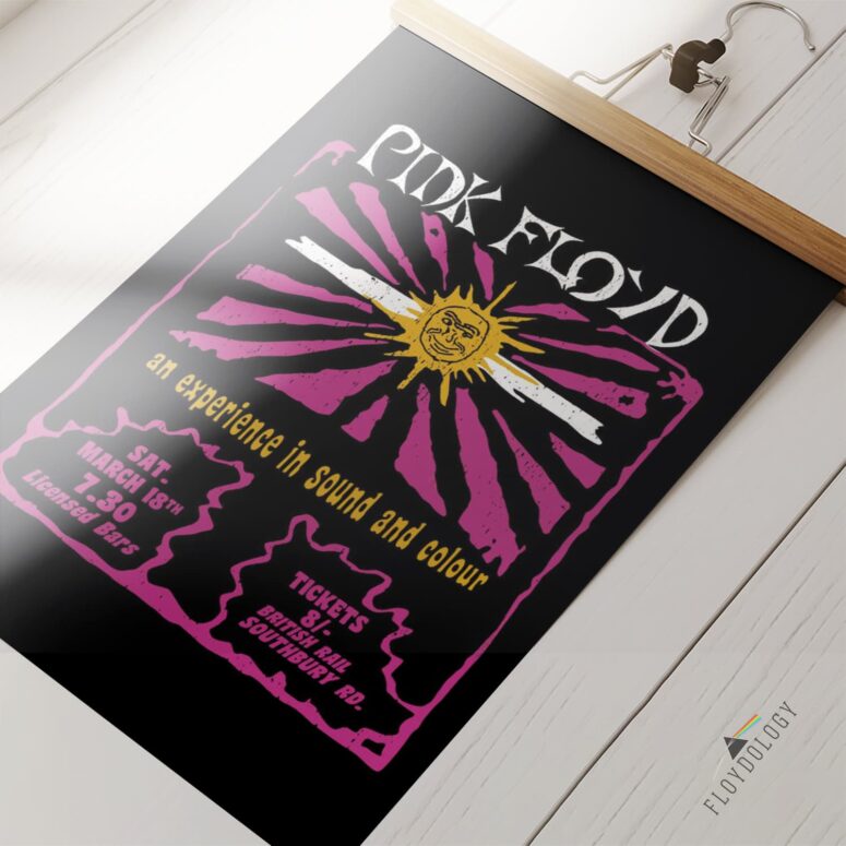 Pink Floyd Sound and Colour March 18th Tour Poster Pink Floyd Sound and Colour March 18th Tour Poster