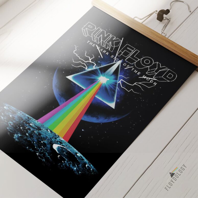 Pink Floyd The Dark Side Of The Moon Attack Earth Art Poster
