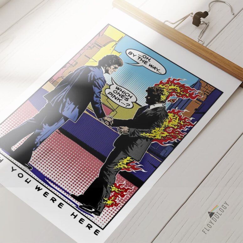 Pink Floyd Wish You Were Here WYWH Pop Art Poster