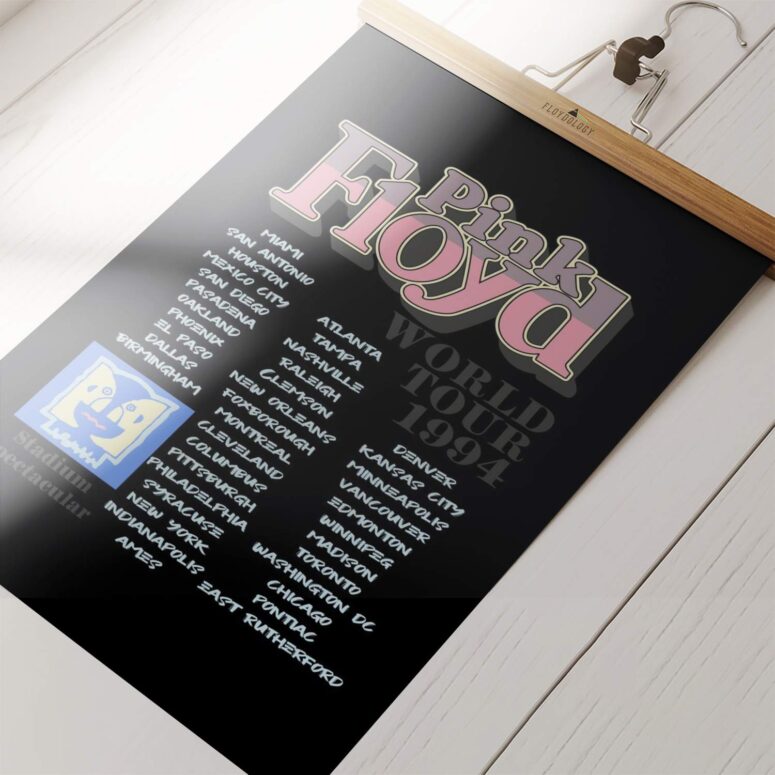 Pink Floyd World Tour 1994 Poster Set of 2 Posters Pink Floyd World Tour 1994 Poster Set of 2 Posters