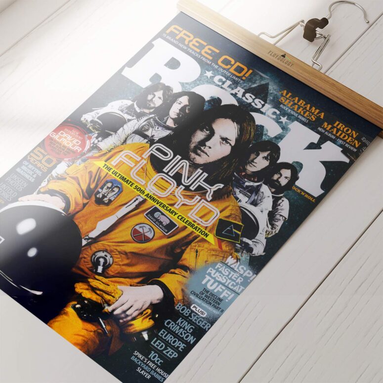 The Ultimate 50th Anniversary Celebration Typography Pink Floyd Poster Pink Floyd Poster