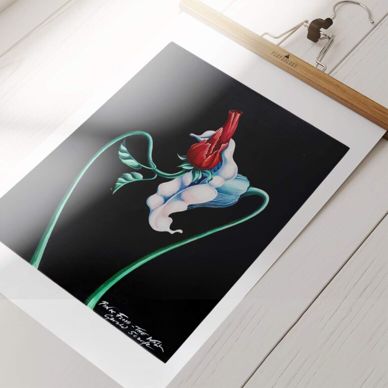 The Wall The Flowers Pink Floyd Poster
