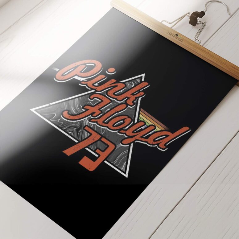 Vintage US Tour 1937 Pink Floyd Eye Catching Dark Side Poster