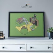 Left2d Backpack Golden Dark Side Of The Moon - OtherBrick