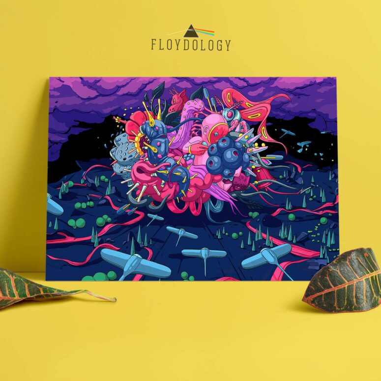 High Hopes Trippy Ilustration Pink Floyd Poster
