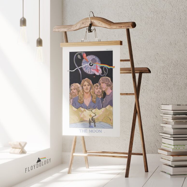 Pink Floyd Band DSOTM Drawing Art Poster