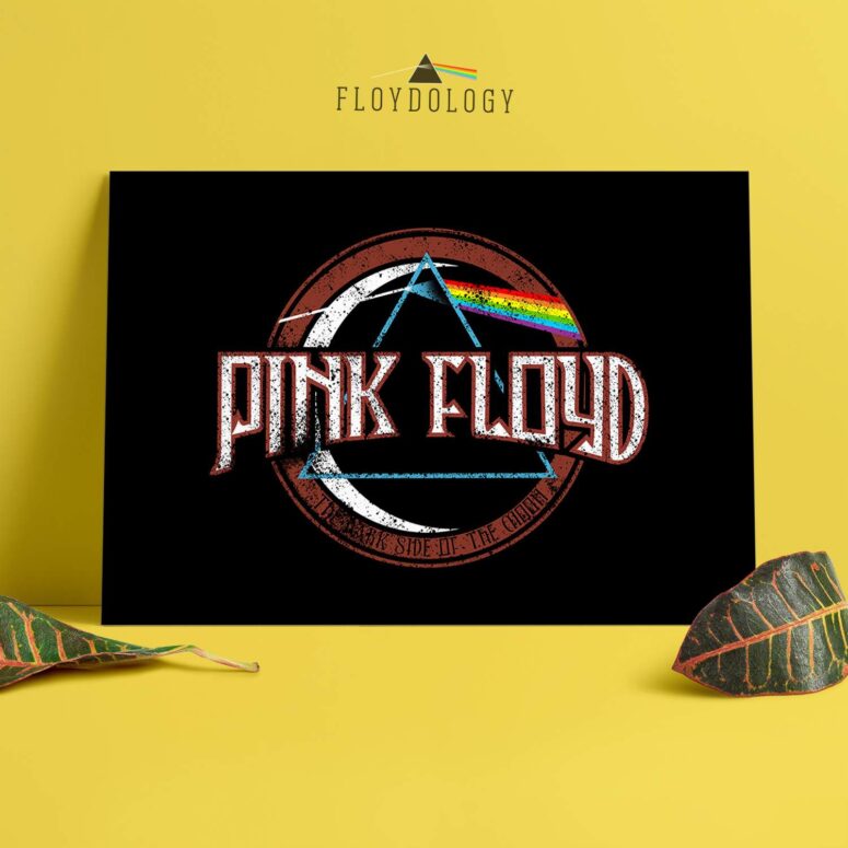 Pink Floyd Distressed Dark Side of the Moon Poster Pink Floyd Distressed Dark Side of the Moon Poster