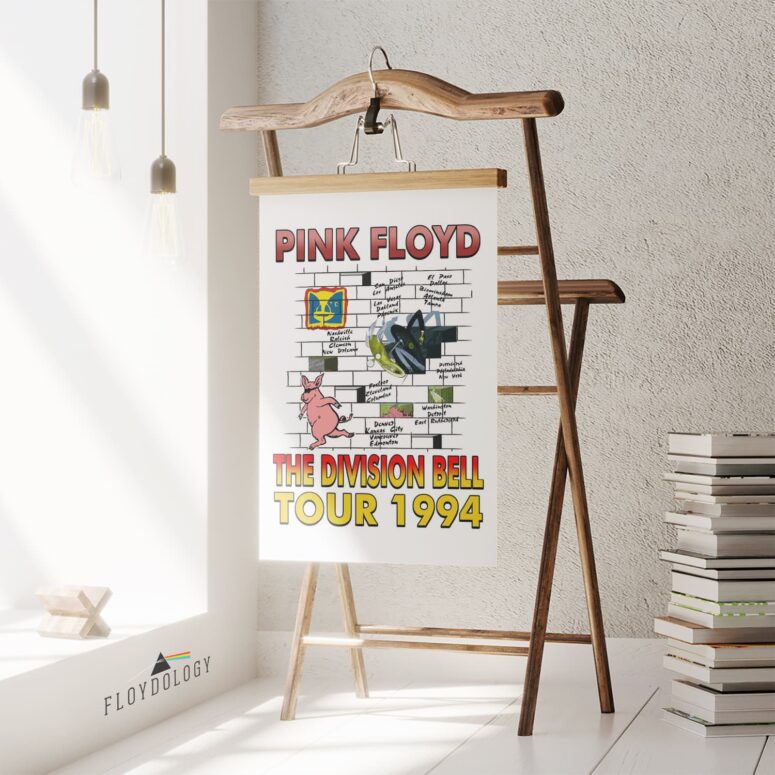 Pink Floyd Division Bell 1994 Tour Vintage back Poster