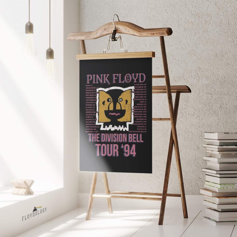Pink Floyd Division Bell Tour 1994 Vintage Art Set of 2 Posters