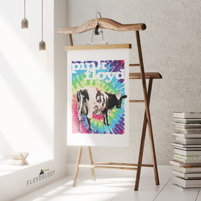 Pink Floyd Fat Old Sun White Dairy Cow Poster Pink Floyd Fat Old Sun White Dairy Cow Poster