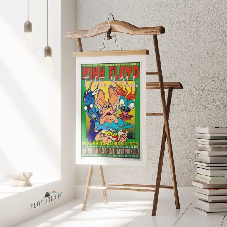 Pink Floyd Laser Show 2001 The Wall Jermaine Rogers Handbill Edition Poster