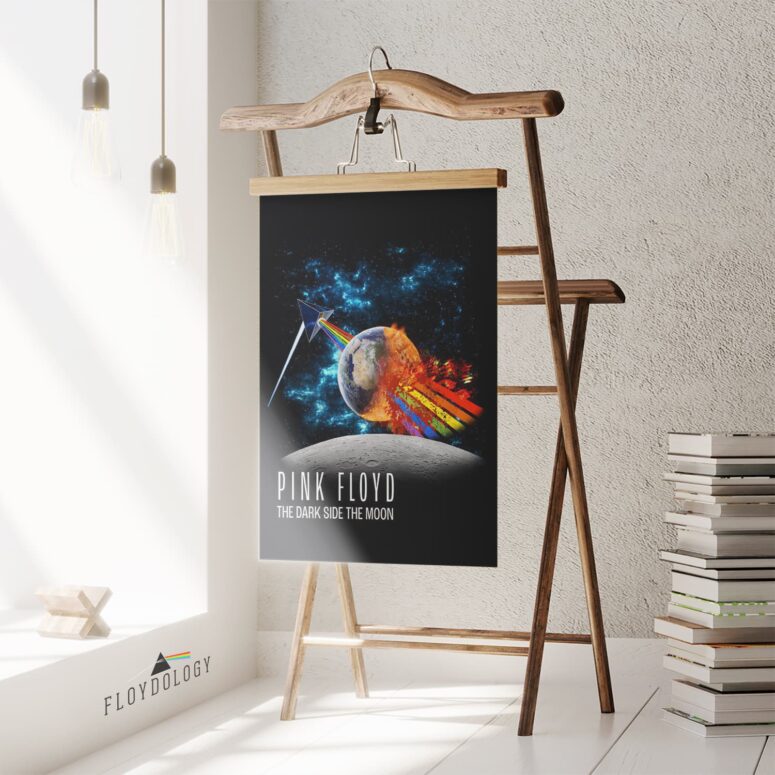 Pink Floyd Rainbow Attack Earth The Dark Side Of The Moon Poster