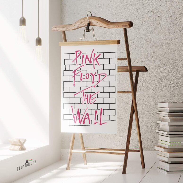 The Wall Typography Pink Floyd Poster