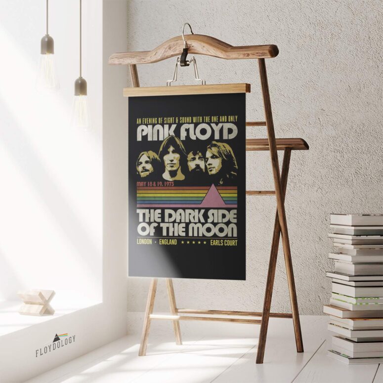 The dark side of the moon May 1973 Concert Earl Court London Tour Pink Floyd Poster