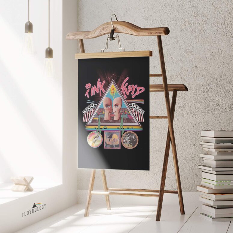 Vintage 1994 Tour The Division Bell Pink Floyd Rock Poster