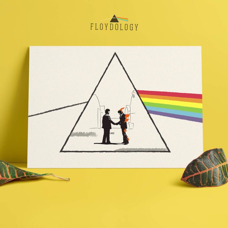 Wish You Were Here DSOTM Illustration Pink Floyd Poster